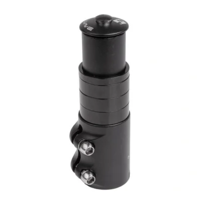 Ahead-pen verlenger 1-1/8 inch incl. 4 spacers + ahead plug - zwart