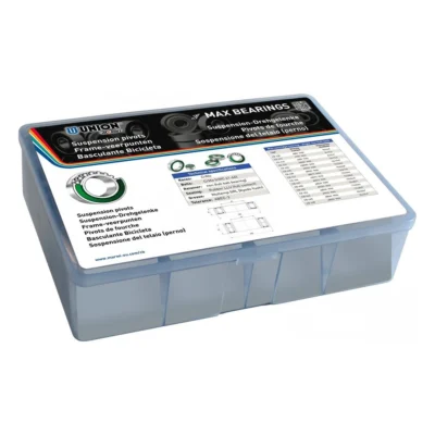 Assortimentsdoos met MAX kogellagers Marwi voor frame-veerpunten