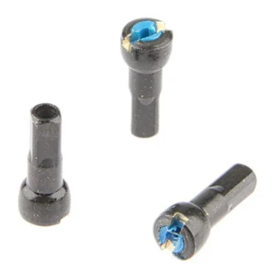 Spaaknippel met ronde kop Alpina 14G/15.0mm/4/Fg 2.3 ABS/messing - zwart (144 stuks)