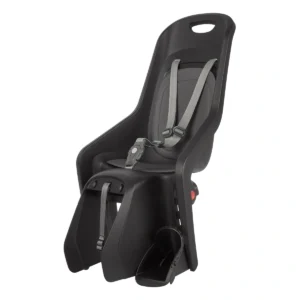 Kinderzitje achter Polisport Bubbly Maxi+ - zwart/donkergrijs - dragermontage (CFS)