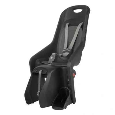 Kinderzitje achter Polisport Bubbly Maxi+ - zwart/donkergrijs - dragermontage (CFS)