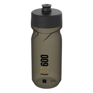 Bidon met schroefdop Polisport S600 - 600ml restyle - transparant/zwart/zwart