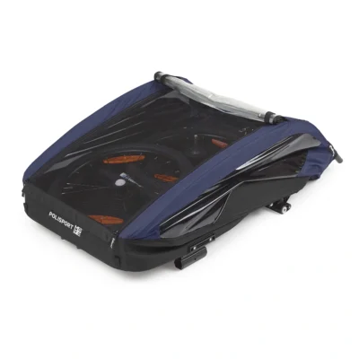 Kindertrailer zonder wandelkit Polisport - grijs/blauw
