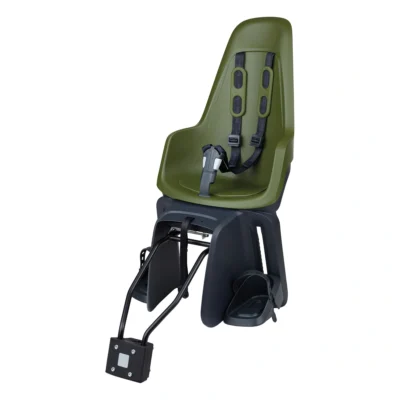 Kinderzitje achter Bobike One Maxi 1P met framebevestiging - olive green