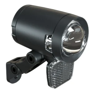 Koplamp Herrmans H-Black Pro dynamo - aan/uit functie - met houder - 200 lumen