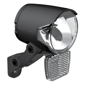 Koplamp Herrmans H-Black MR4 dynamo - aan/uit functie - met houder - 100/120 lumen