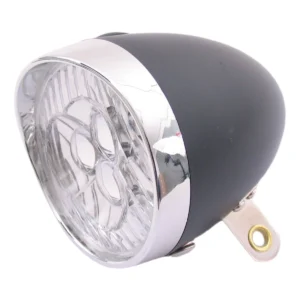 Koplamp Edge Retro 3 Led - Aan/Uit - Incl. Batterijen - zwart/chroom