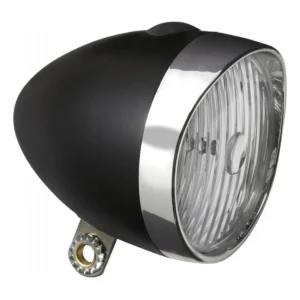 Koplamp Edge Retro 3 x Led - met batterijen- zwart/chroom (werkplaatsverpakking)