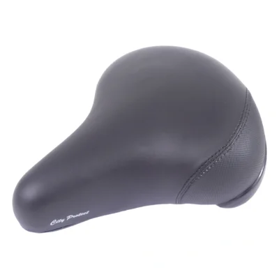 Zadel Edge City Protect met hoekbescherming - Zwart