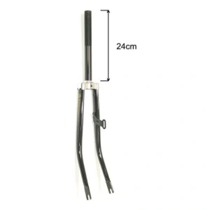 Voorvork 26" met 1" vorkbuis en dynamohaak - glanzend zwart