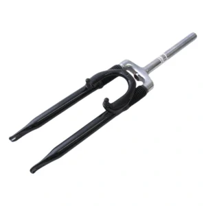 Verende voorvork 26" met 1" vorkbuis - V-brake remnokken - zwart / zilver