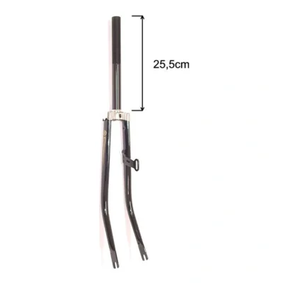 Voorvork 28" met 1" vorkbuis - dynamohaak - glanzend zwart