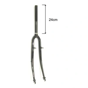 Voorvork 28" met 1" vorkbuis - V-brake remnokken - glanzend zwart