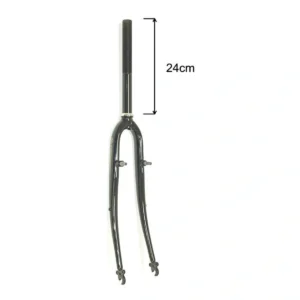 Voorvork 28" met 1 1/8" vorkbuis - V-brake remnokken - glanzend zwart