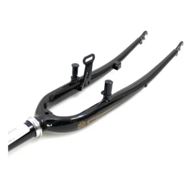 Voorvork 28" met 1" vorkbuis - V-brake en trommelremnok plus dynamohaak - glanzend zwart