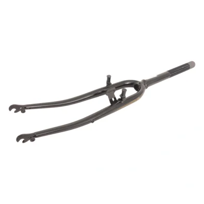 Voorvork hybride 28" met 1 1/8" vorkbuis - V-brake remnok en dynamohaak - zwart