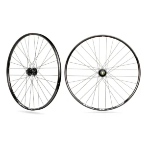 Wielset Rodi TRYP 25 27.5" met steekas 15x100 en snelspanner 9x135 - 6 bouts remschijfbevestiging - 8/9/10/11 speed - zwart