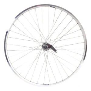 Achterwiel 28 x 1/4" ZAC 19 met favorit remnaaf - zilver