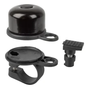 Airbell fietsbel met Airtag houder ø31.8mm - zwart
