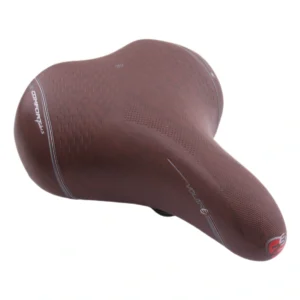 Zadel Selle Bassano Volare XXL BigCity met elastomeer demping - Bruin