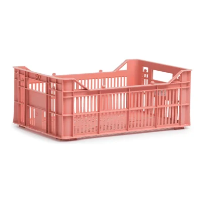 Gerecyclede fietskrat Urban Proof Helsinki 7 liter - warm roze