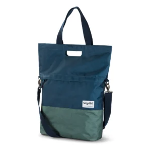Gerecyclede shopper fietstas Urban Proof 20 liter - blauw/groen