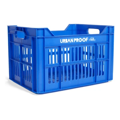 Gerecyclede fietskrat Urban Proof 30 liter - koningsblauw