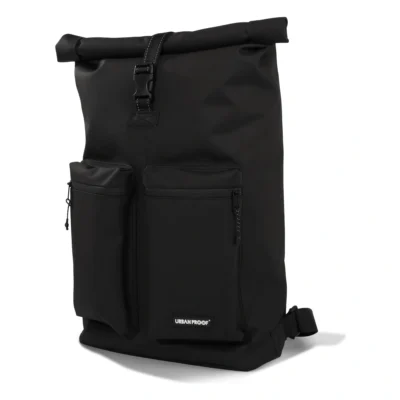Gerecyclede shopper fietstas Urban Proof Rolltop Backpack 20 liter 34 x 13 x 46 cm - zwart