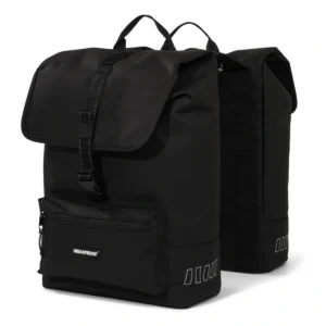 Gerecyclede dubbele fietstas Urban Proof Cargo 38 liter 30 x 15 x 42 cm - zwart