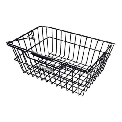 Fietsmand Basil Cairo Luxe 41 x 32 x 17 cm met dragerbevestiging - zwart