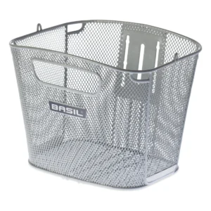 Fietsmand Basil Bold Front FM - zilver