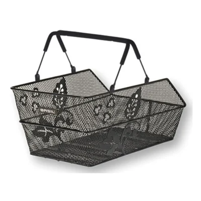 Fietsmand Basil Cento Flower Multi 44 x 30 x 23 cm - zwart