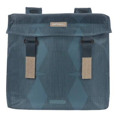 Dubbele fietstas Basil Elegance 40-49 liter 40 x 38 x 16 cm - estate blue