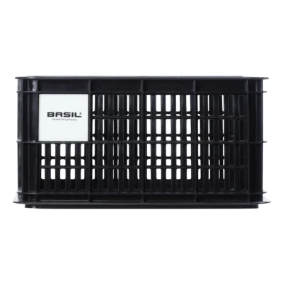 Gerecyclede fietskrat Basil Crate S 17.5 liter 29 x 39 x 20 cm - black
