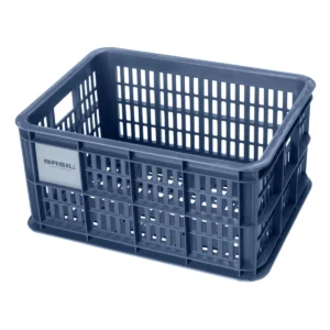 Gerecyclede fietskrat Basil Crate S 17.5 liter 29 x 39 x 20 cm - bluestone