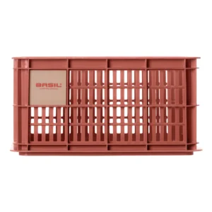 Gerecyclede fietskrat Basil Crate S 17.5 liter 29 x 39 x 20 cm - terra red