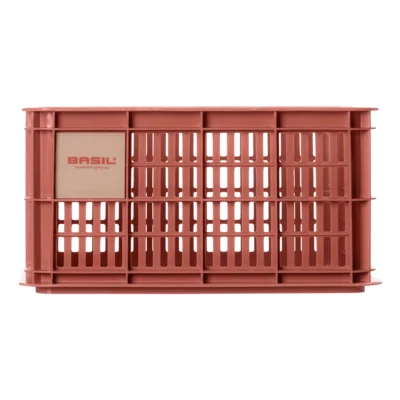 Gerecyclede fietskrat Basil Crate S 17.5 liter 29 x 39 x 20 cm - terra red