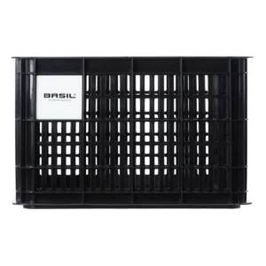 Gerecyclede fietskrat Basil Crate M 29.5 liter 35 x 45 x 25 cm - black
