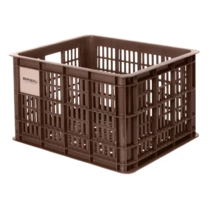 Gerecyclede fietskrat Basil Crate M 29.5 liter 35 x 45 x 25 cm - brown