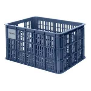 Gerecyclede fietskrat Basil Crate L 40.0 liter 39 x 49 x 26 cm - Bluestone