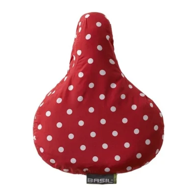 Zadeldek Basil Rosa 28 x 23 x 1 cm - rood/wit