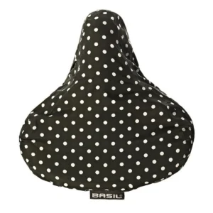 Zadeldek Basil Katharina B&D 28 x 23 x 1 cm - black & dots