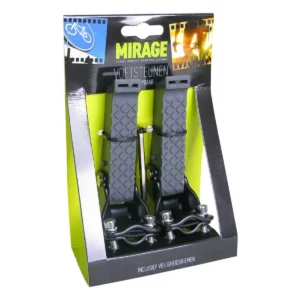 Voetsteunen Mirage met rubber riem - montage op de achtervork