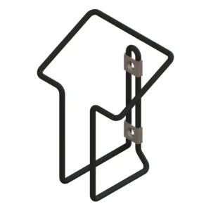 Laderhouder Steco - mat zwart