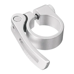 Zadelpenklem Ergotec SCQ-080 ø34,9 aluminium met snelspanner - zilver