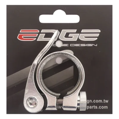 Zadelpenklem Edge ø31.8 aluminium met snelspanner - zilver