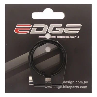 Zadelpenklem Edge ø31.8 aluminium met inbusbout - zwart
