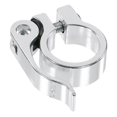 Zadelpenklem Ergotec SCQ-030 ø34,9 aluminium met snelspanner - zilver