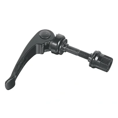 Aluminium zadelpen snelspanhendel Ergotec M6 x 35 mm - zwart