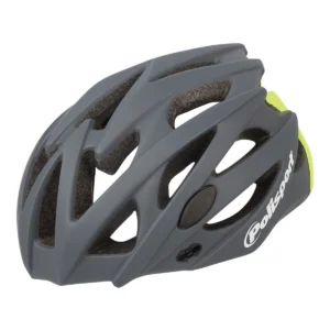 Fietshelm Polisport Twig L 58-61 cm - donkergrijs / fluor geel